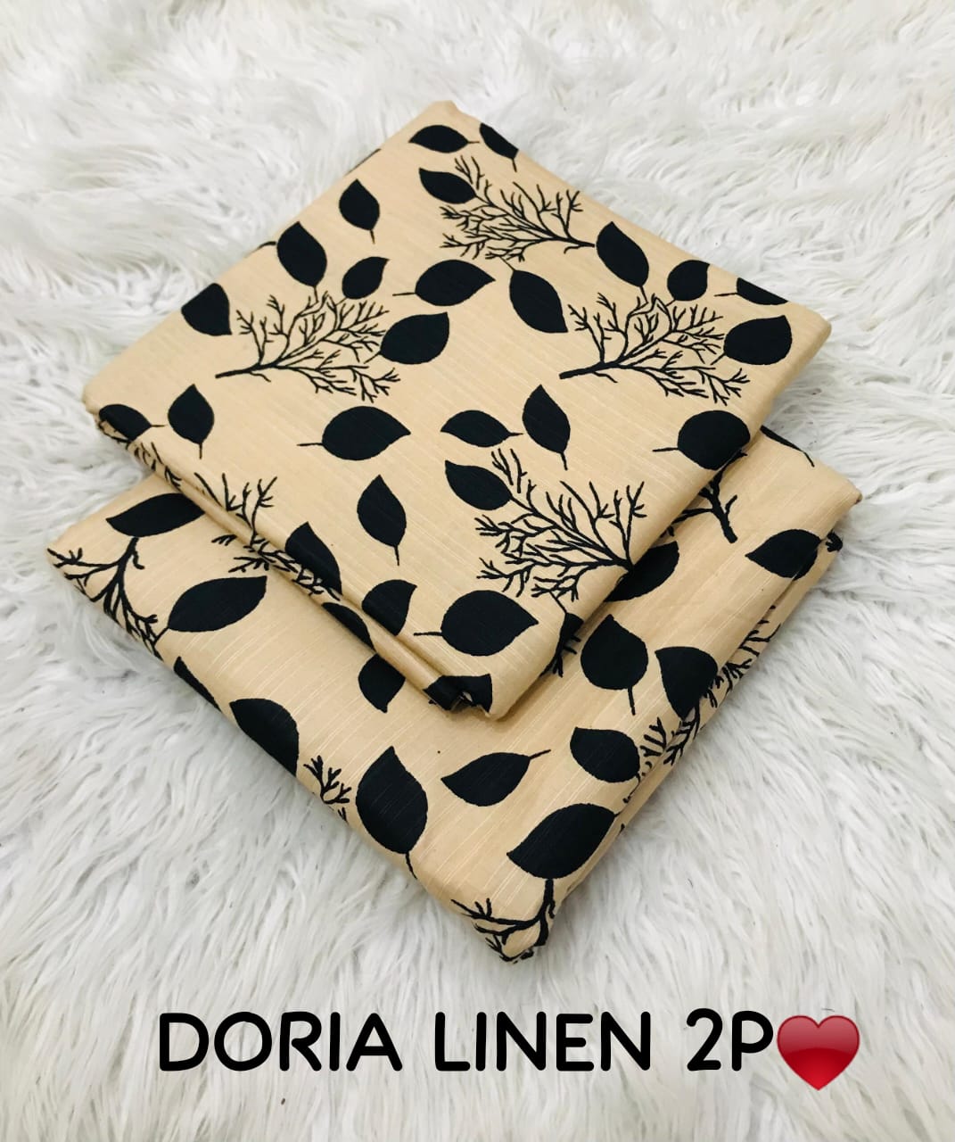 2 Piece Printed Bana Doria Linen