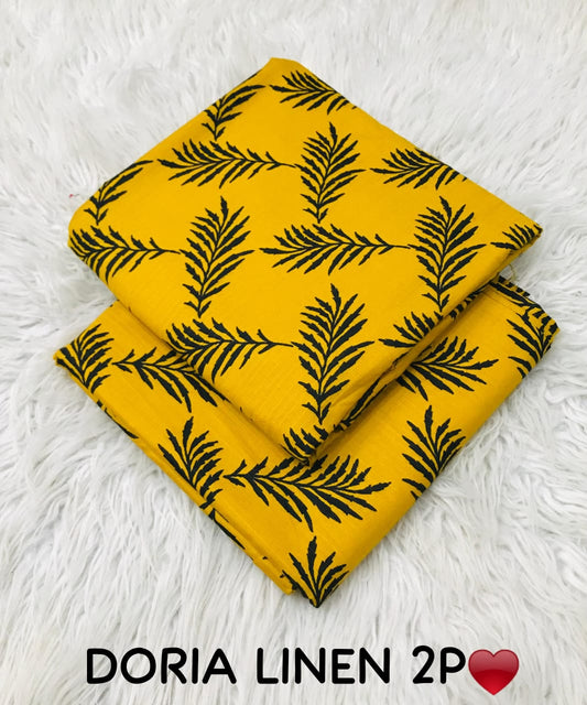 2 Piece Printed Bana Doria Linen