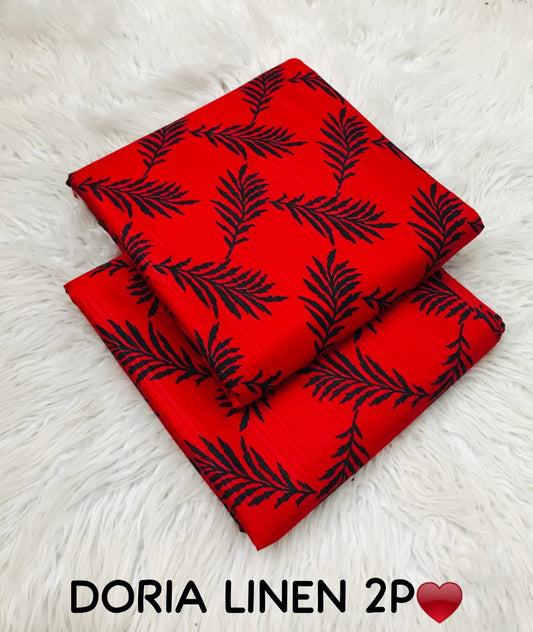 2 Piece Printed Bana Doria Linen