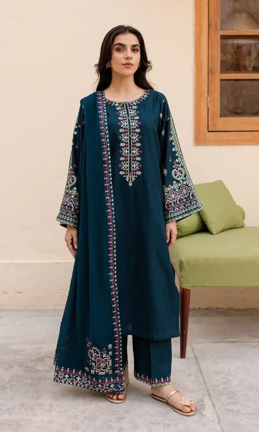 SAPPHIRE Embroidery Dhanak 3PC