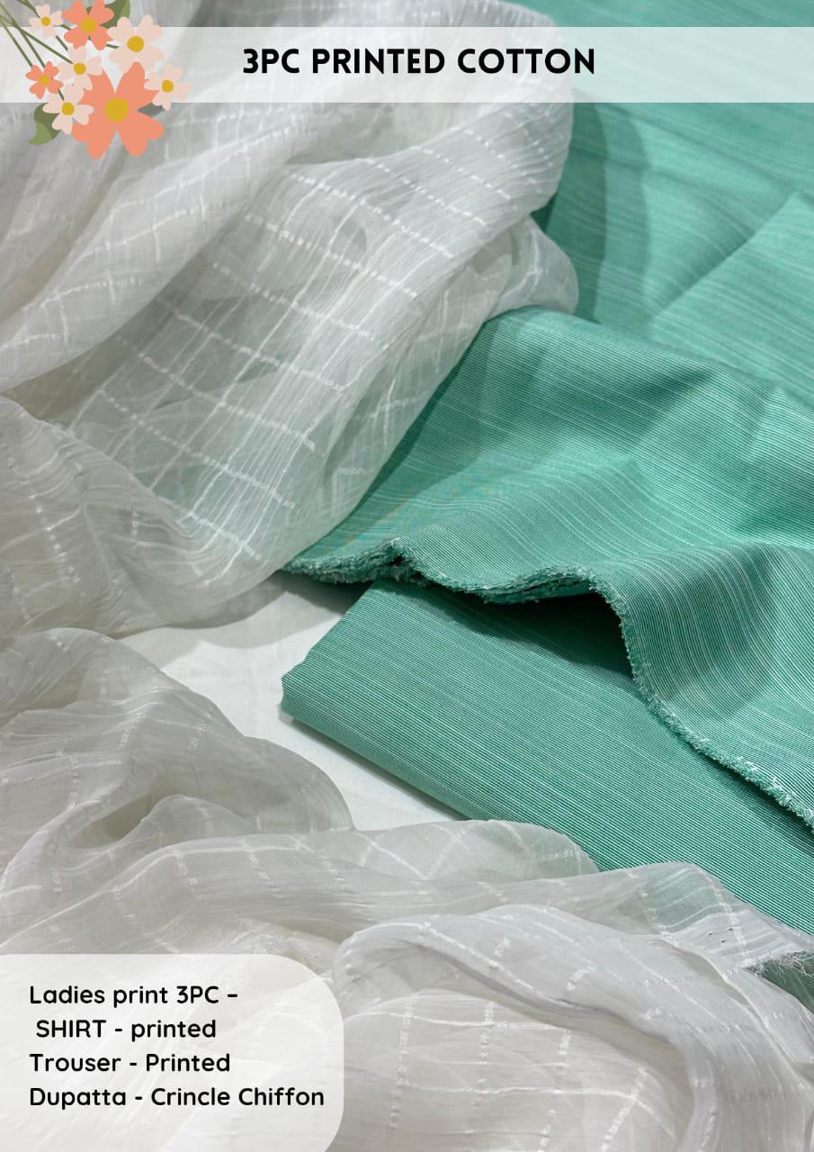 3pc Cotton Suit For Mid Season