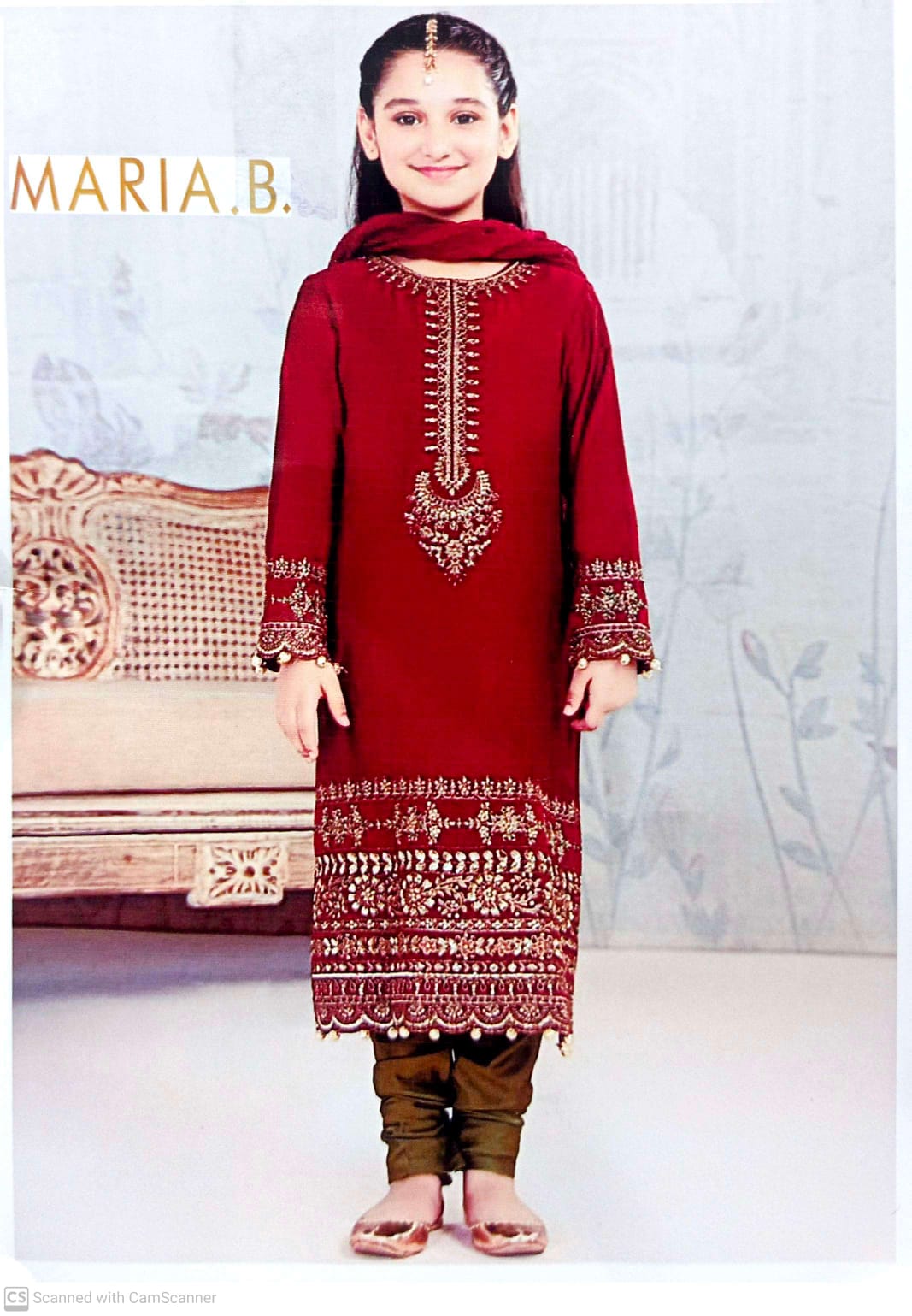 Maria B Kids 2 Piece Embroidered lawn