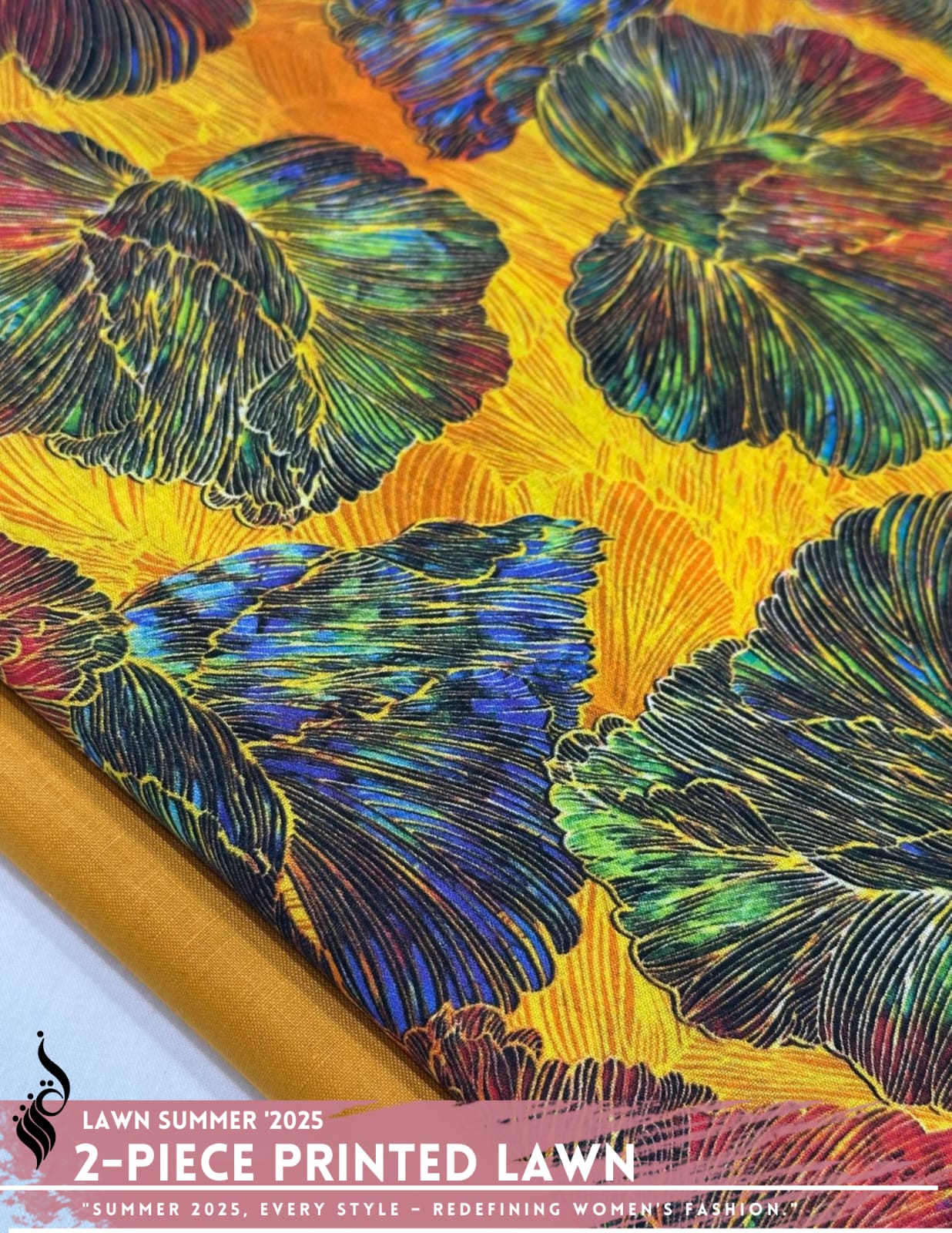 2 Piece Printed Lawn