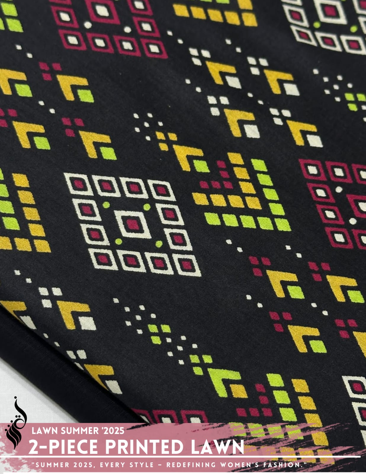 2 Piece Printed Lawn