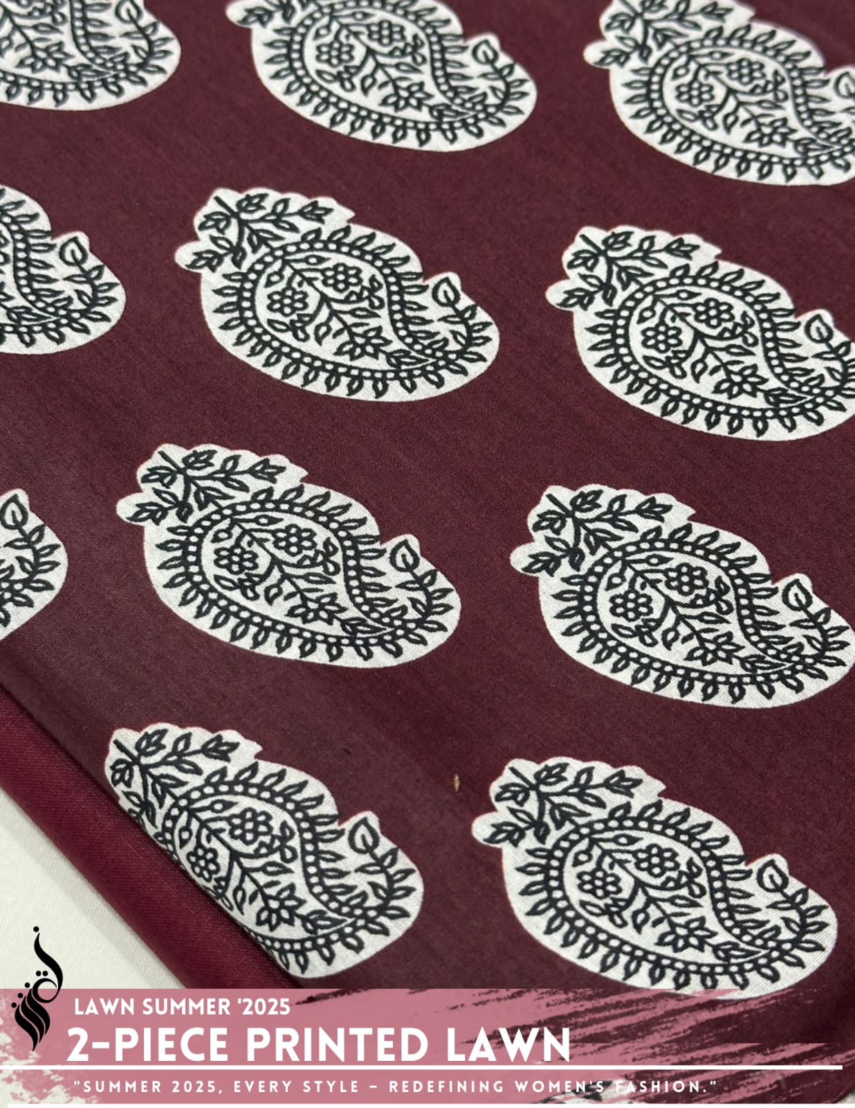 2 Piece Printed Lawn