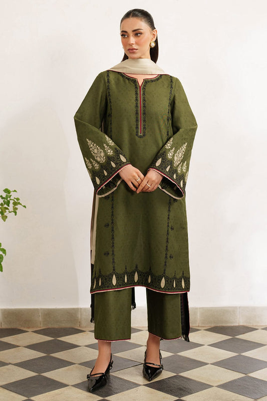 JAZMIN Embroidery Dhanak 3PC