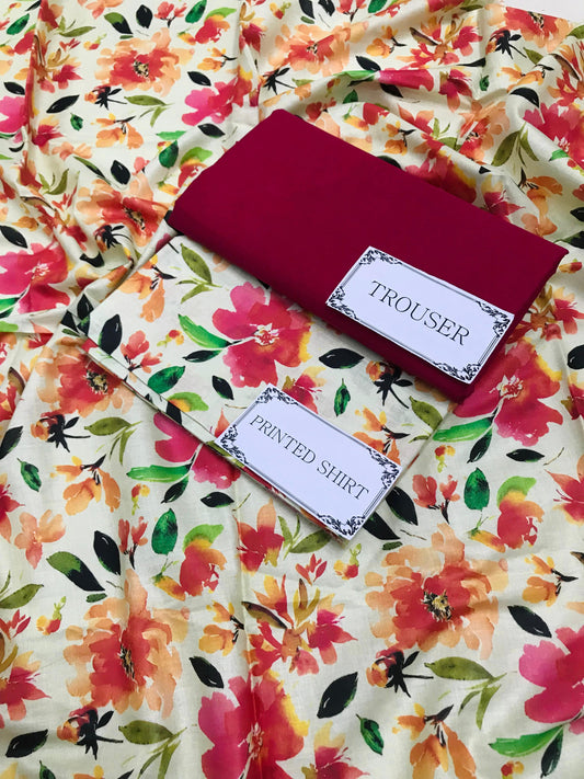 2 Piece Printed Lawn