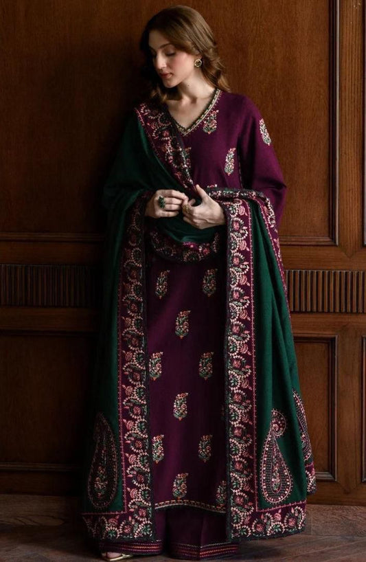 BATIK Embroidery Dhanak 3PC